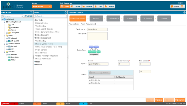 Figure 5: Fabric automation